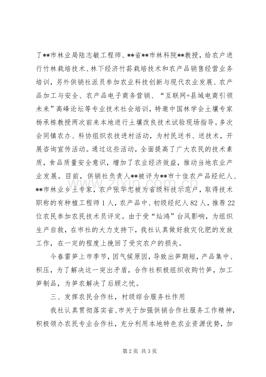 供销社XX年度年终工作总结 .docx_第2页