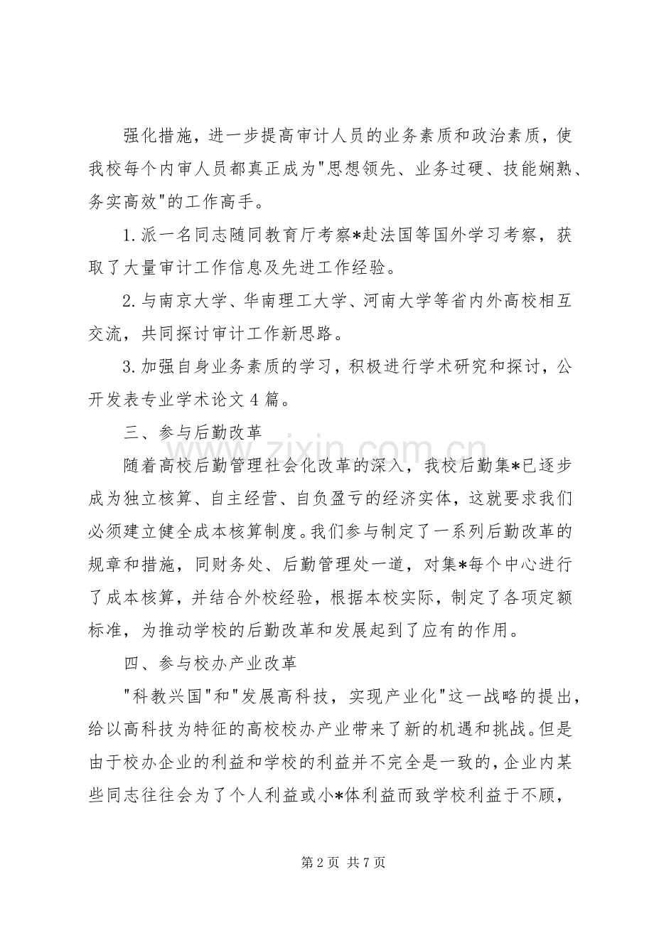 审计处工作总结范文 .docx_第2页