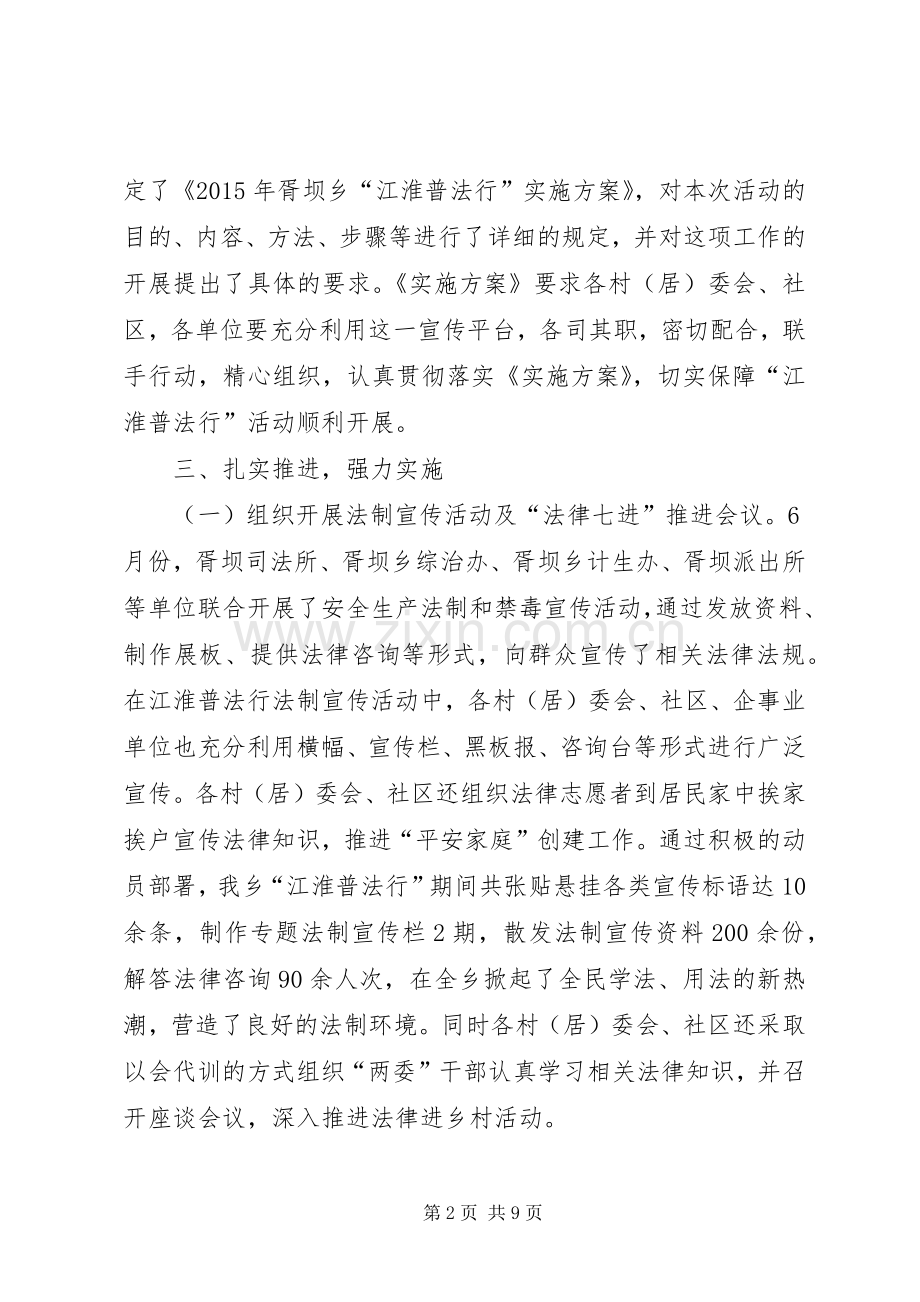 XX年某市法制宣传月活动总结 .docx_第2页