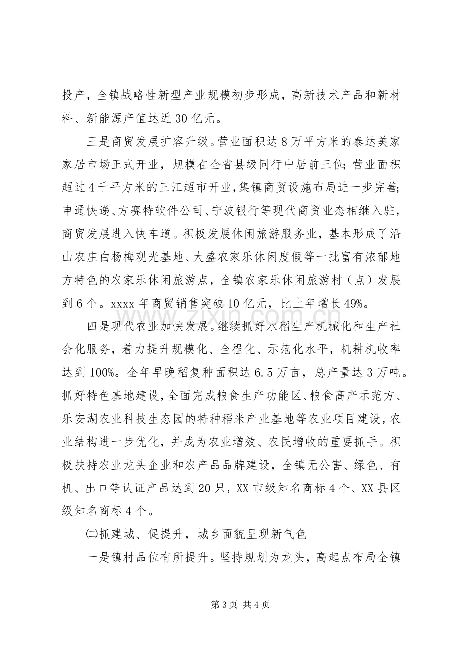 中心镇建设年终工作总结 .docx_第3页