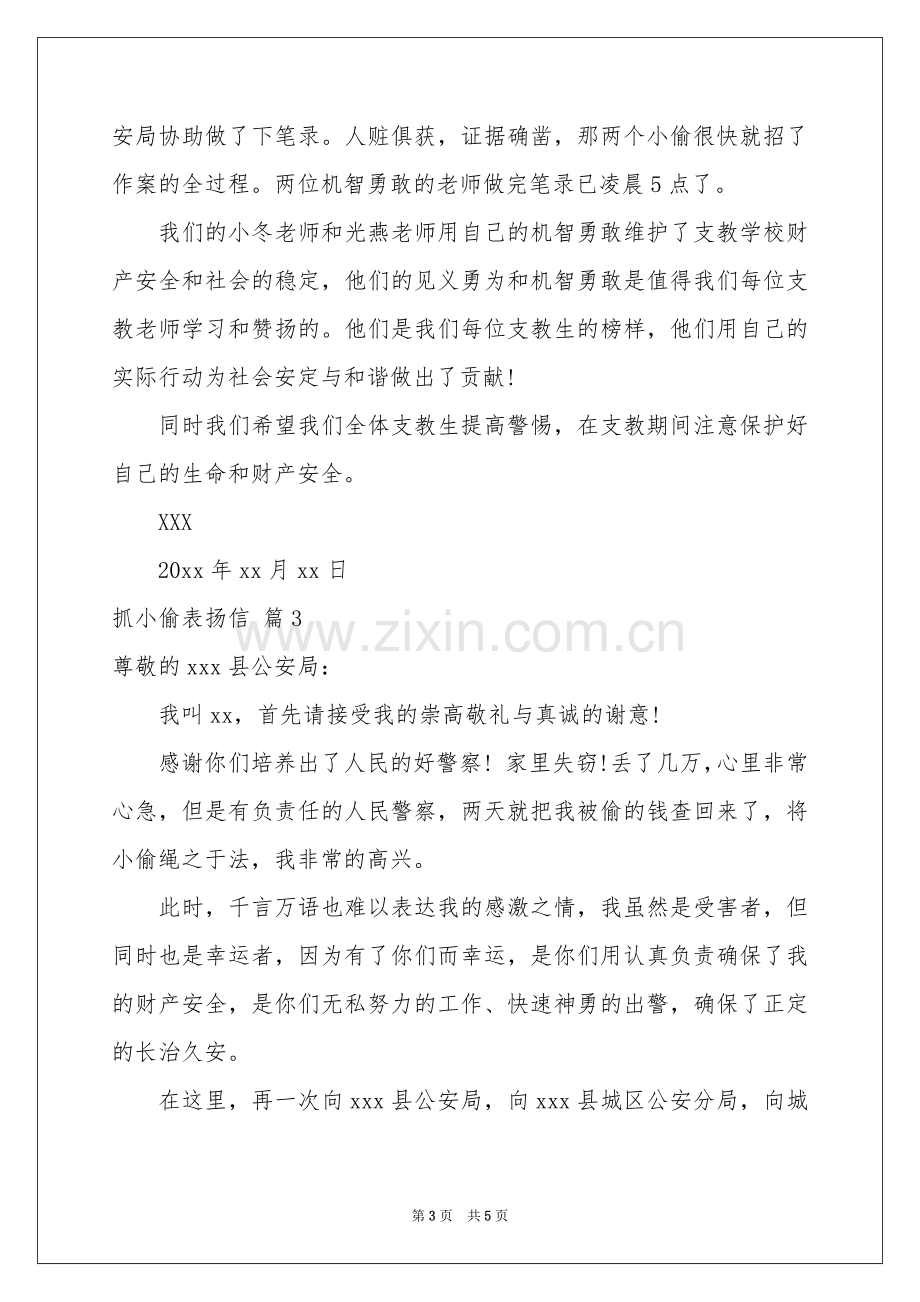 抓小偷表扬信四篇.docx_第3页