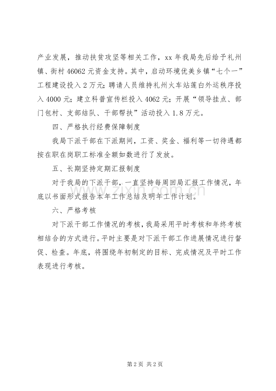 下派干部管理工作总结 .docx_第2页