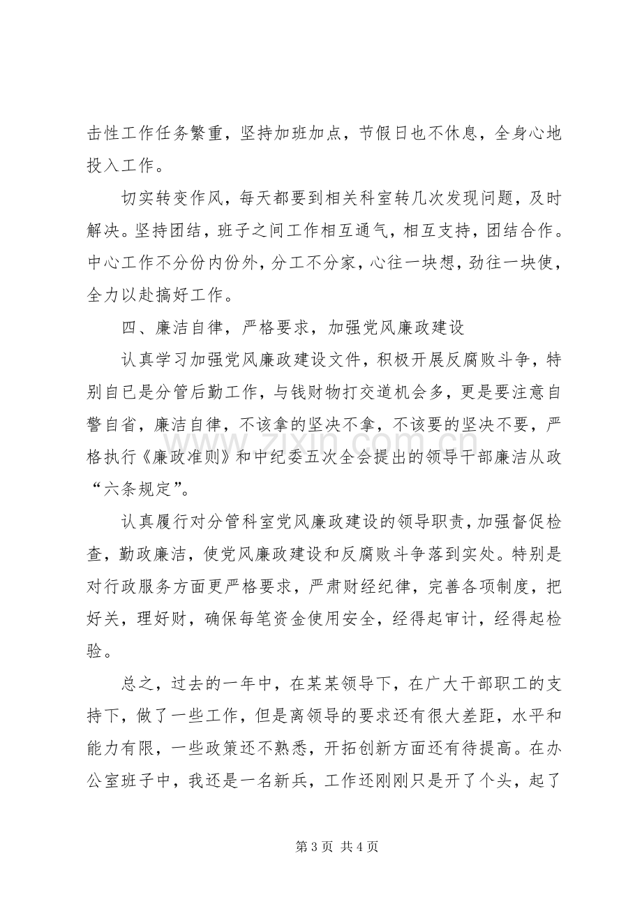 年度办公室副主任工作总结 .docx_第3页