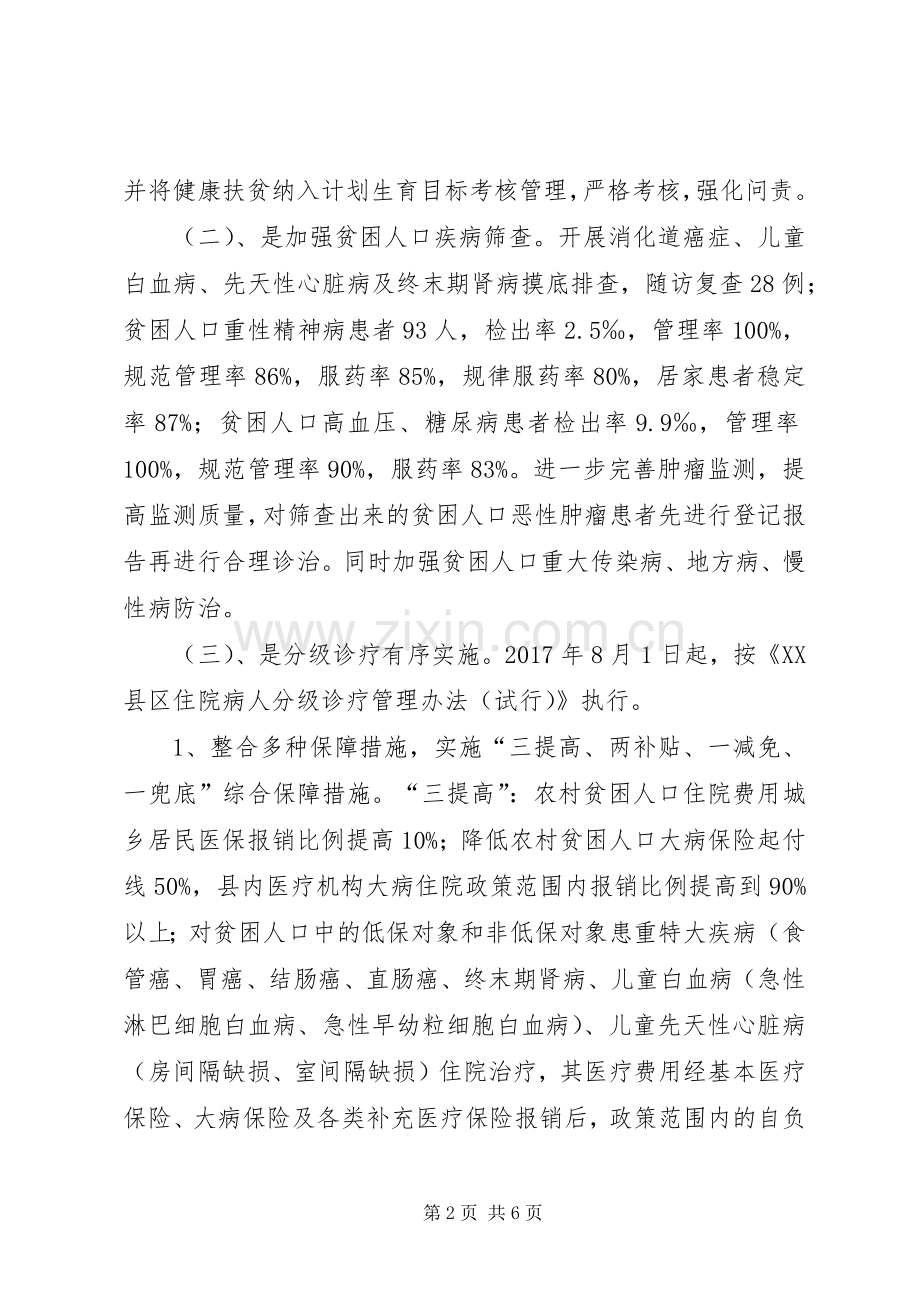 XX年度健康扶贫工作总结 .docx_第2页