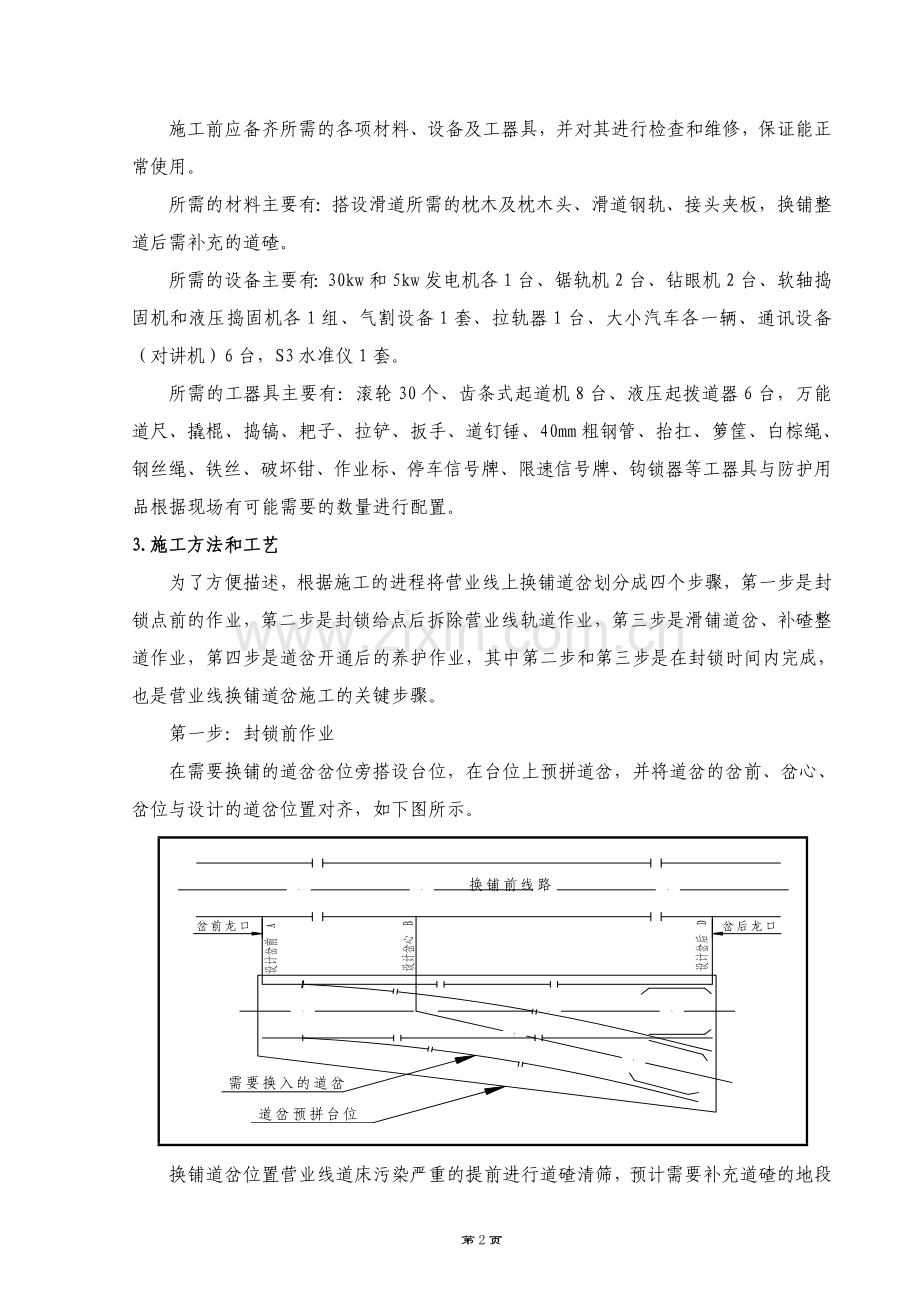 营业线换铺混凝土枕道岔施工方案.doc_第2页