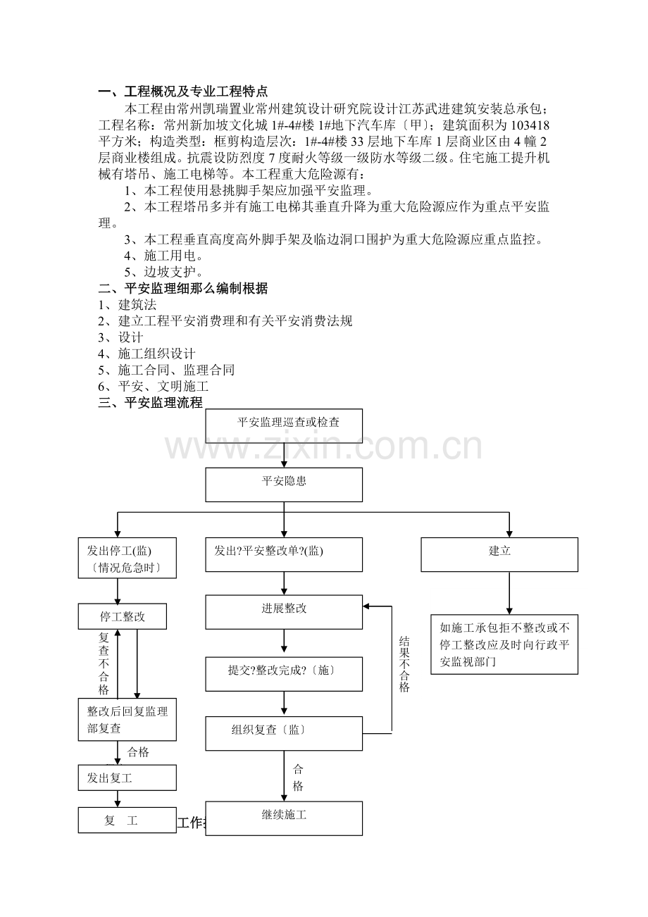 常州市新加坡文化城地下汽车库（甲）工程监理实施细则（基础、主体分部）.doc_第2页