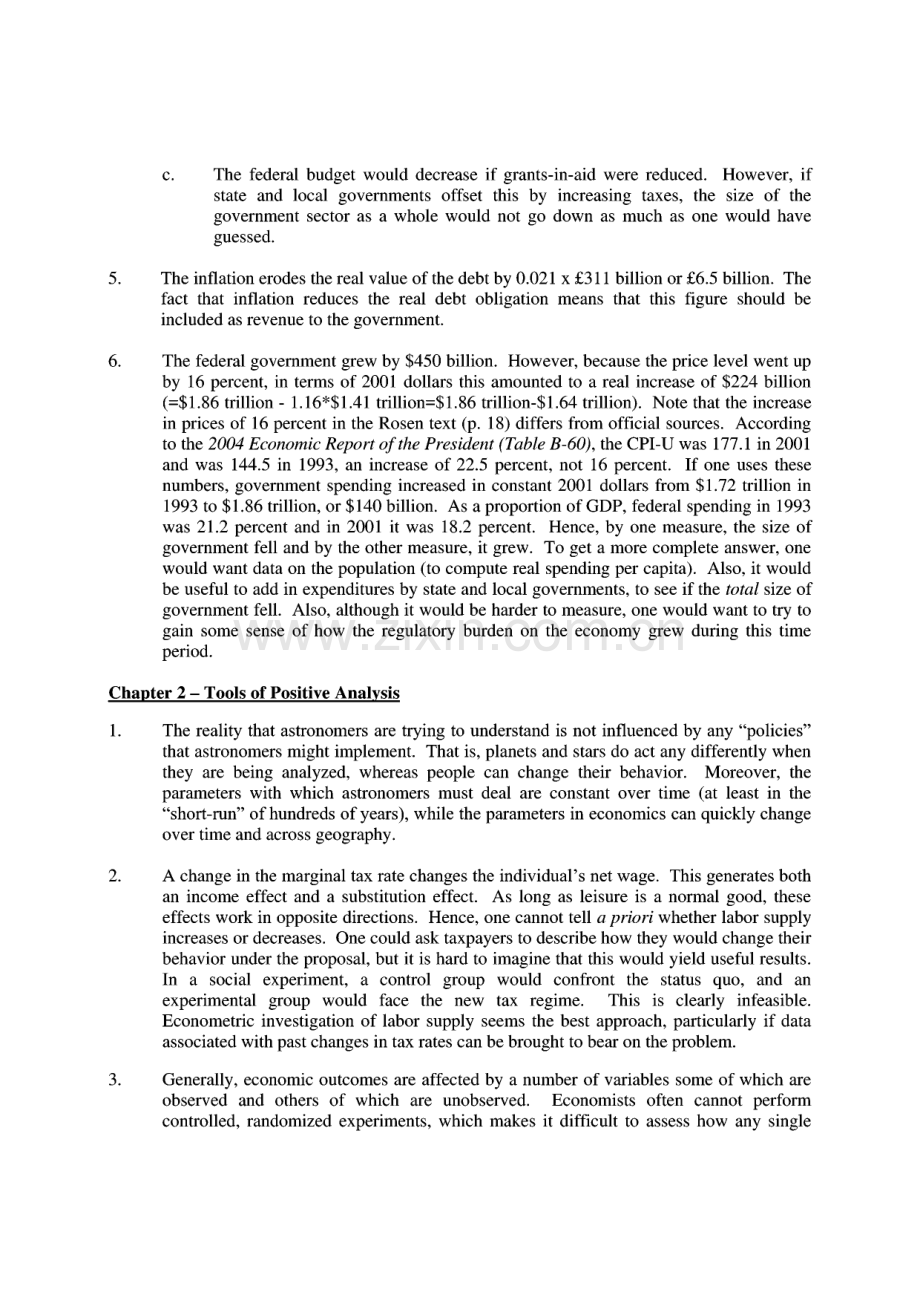 财政学哈维罗森第七版课后习题答案(英文).pdf_第2页