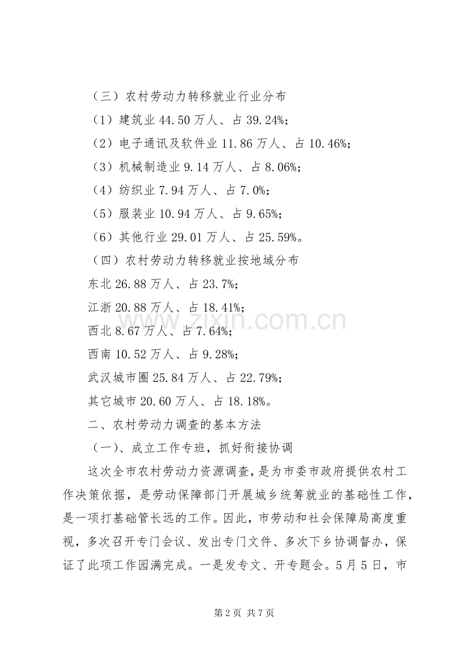 XX县区农村劳动力转移就业情况总结5篇 .docx_第2页