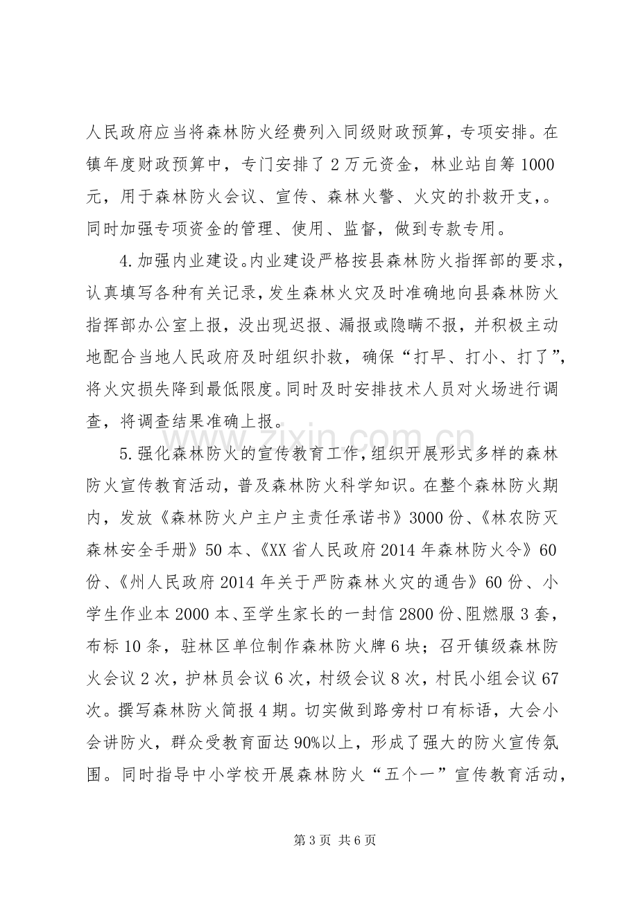 XX年乡镇森林防火工作总结 .docx_第3页