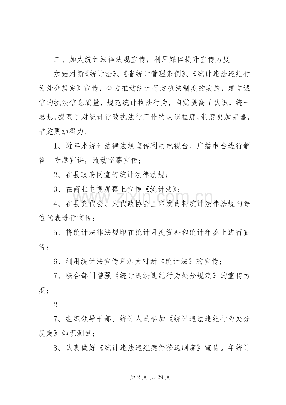 202X年统计局执法工作总结.docx_第2页