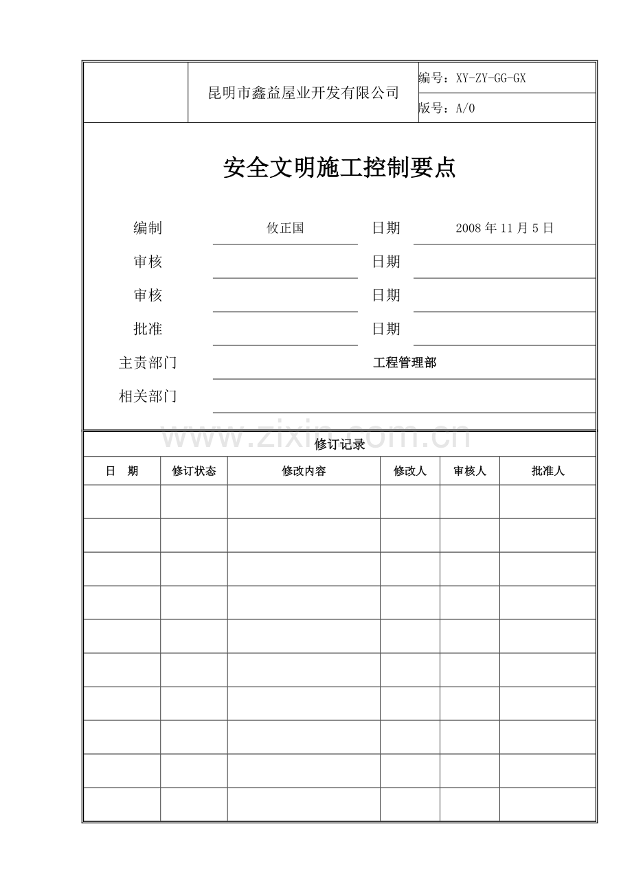 安全文明施工控制要点.docx_第1页