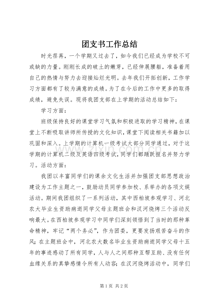 团支书工作总结 (21).docx_第1页