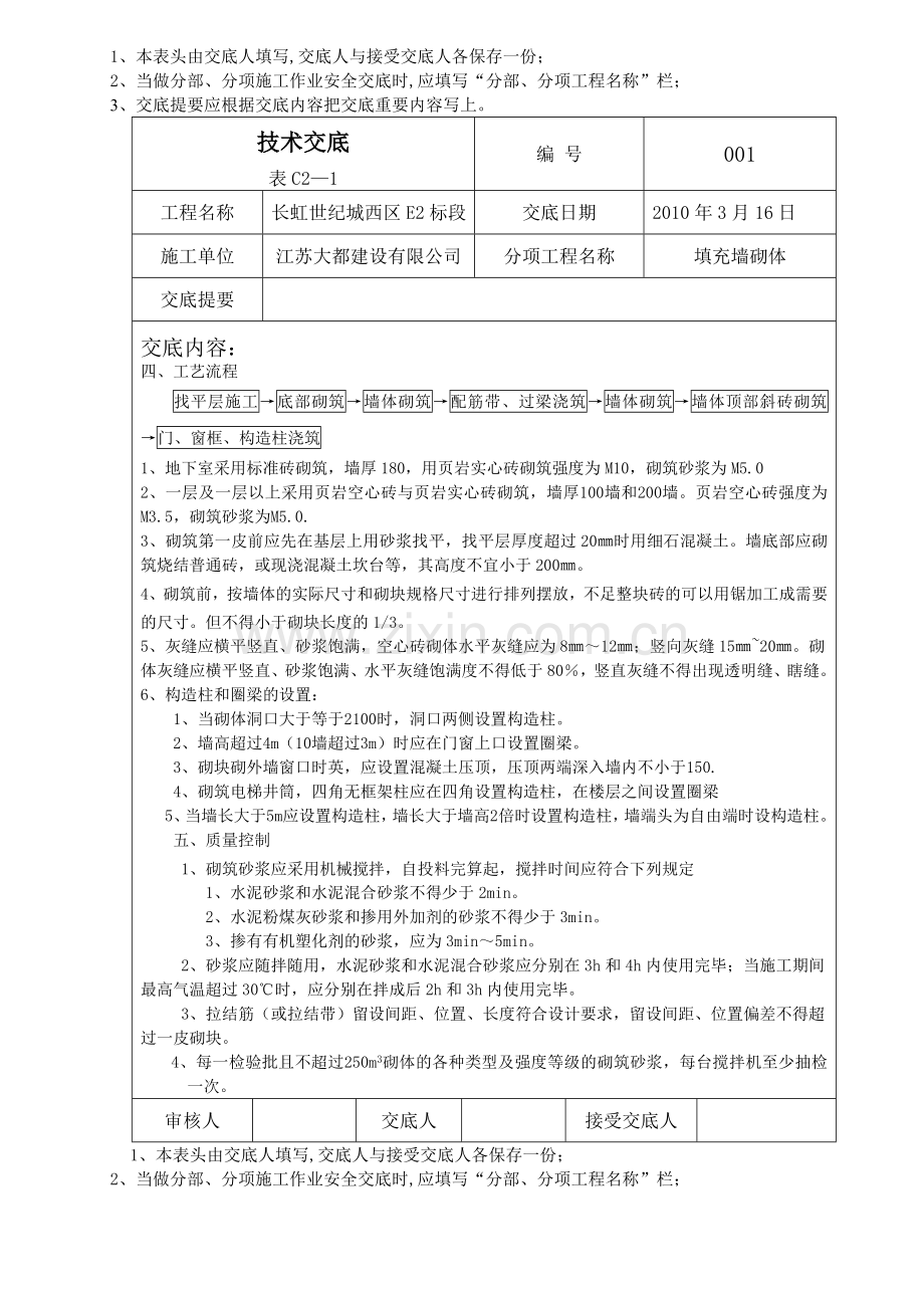 填充墙砌筑工程施工工艺标准解析.docx_第1页