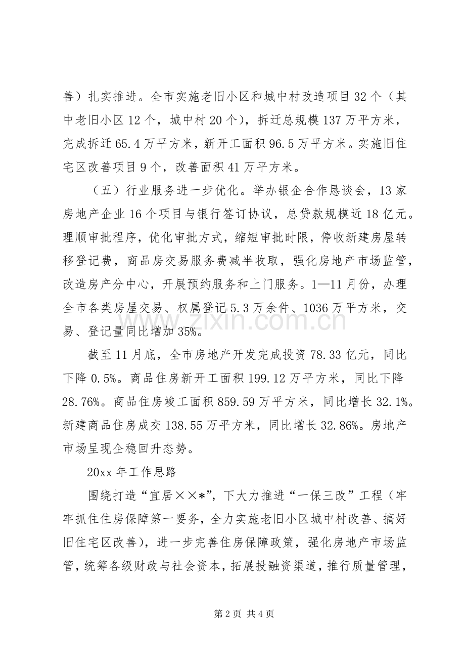 市住房保障和房产管理局年终工作总结 .docx_第2页