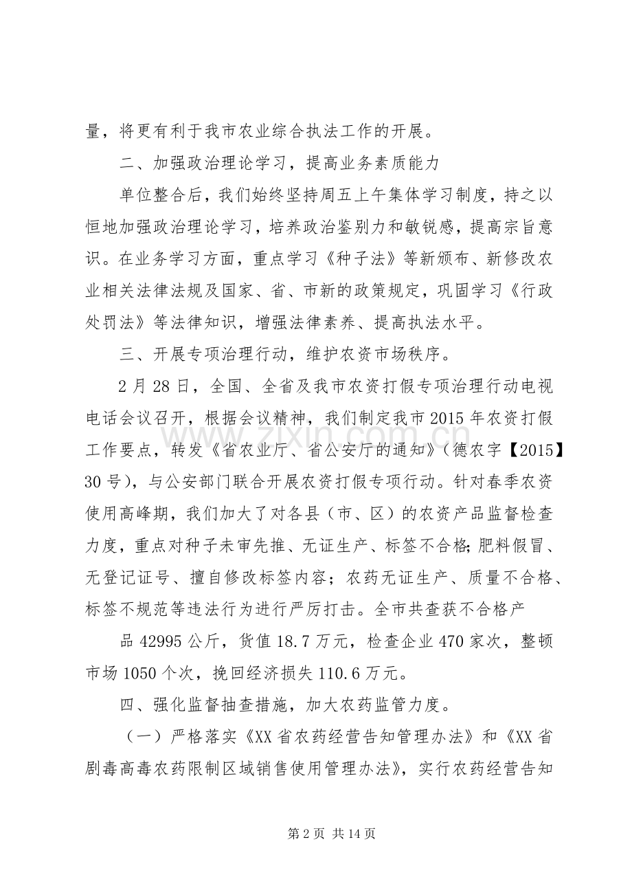 20XX年行政执法类工作总结.docx_第2页