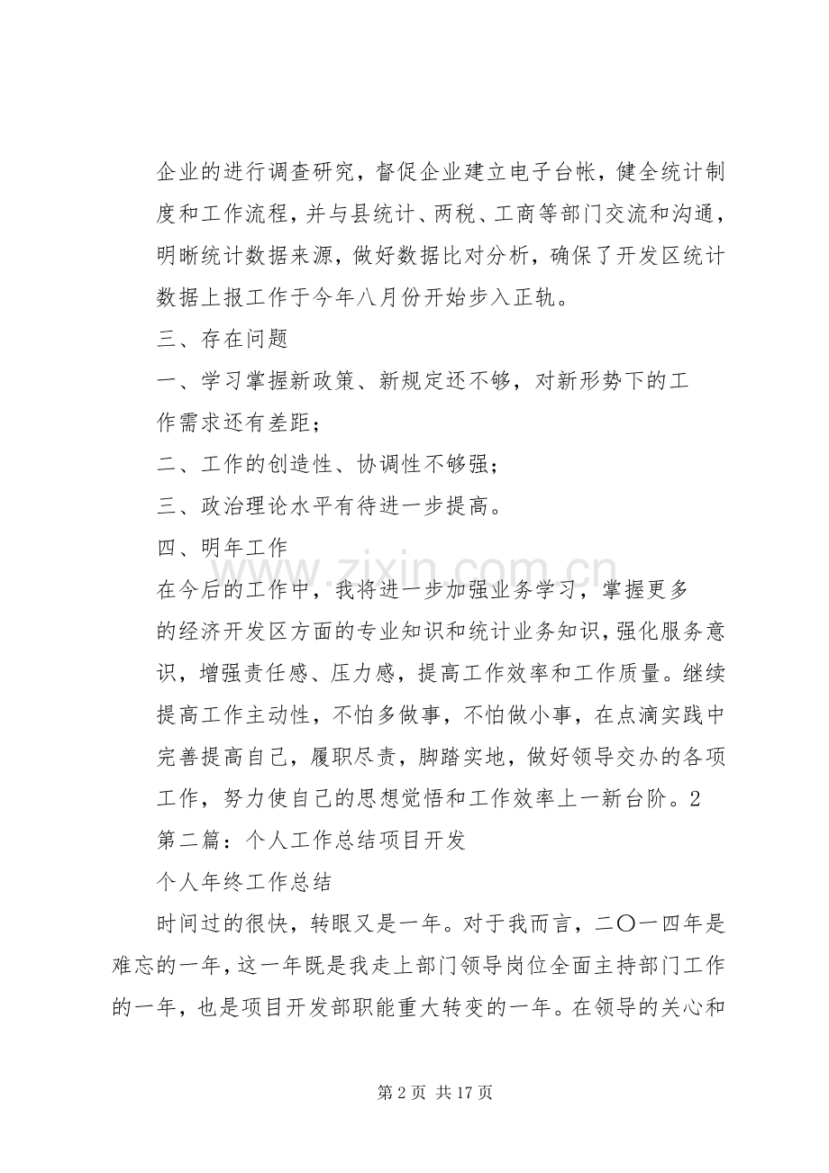 开发管理个人工作总结 .docx_第2页