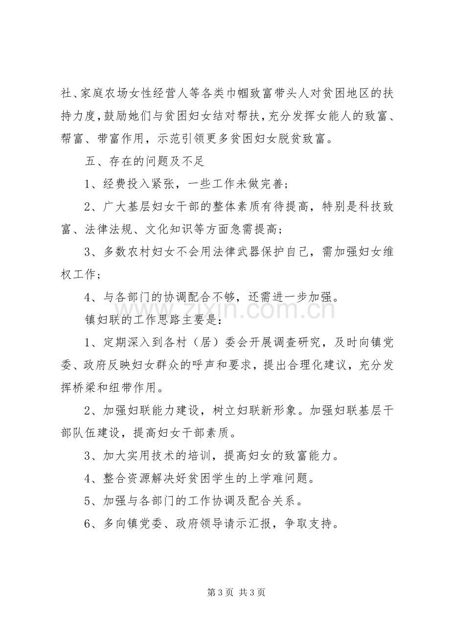 乡镇妇联XX年工作总结 .docx_第3页