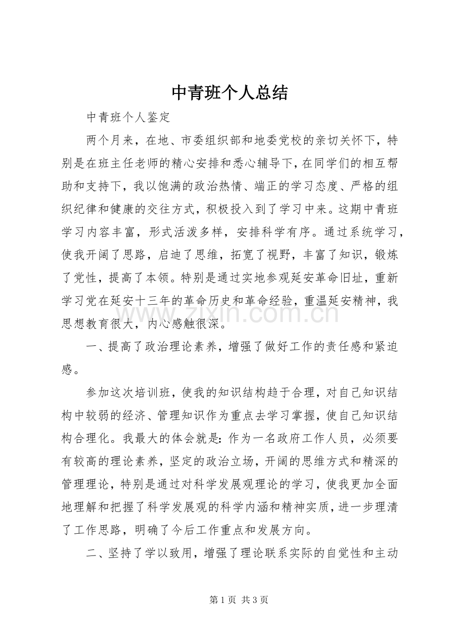 中青班个人总结 .docx_第1页