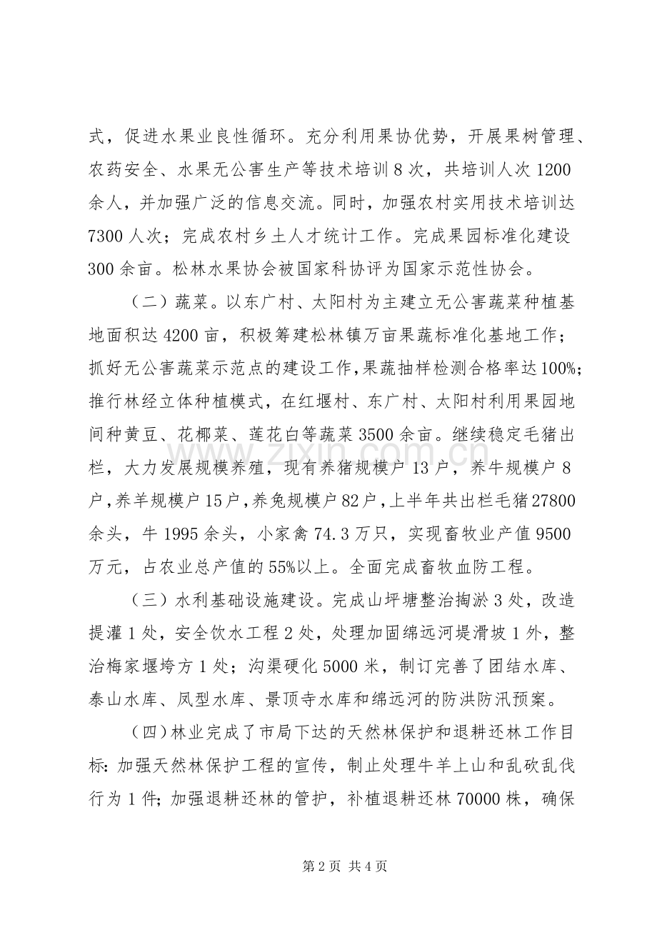 乡镇农业工作总结范文 .docx_第2页