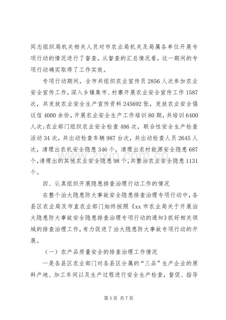 农业系统治大隐患防大事故专项行动工作总结 .docx_第3页