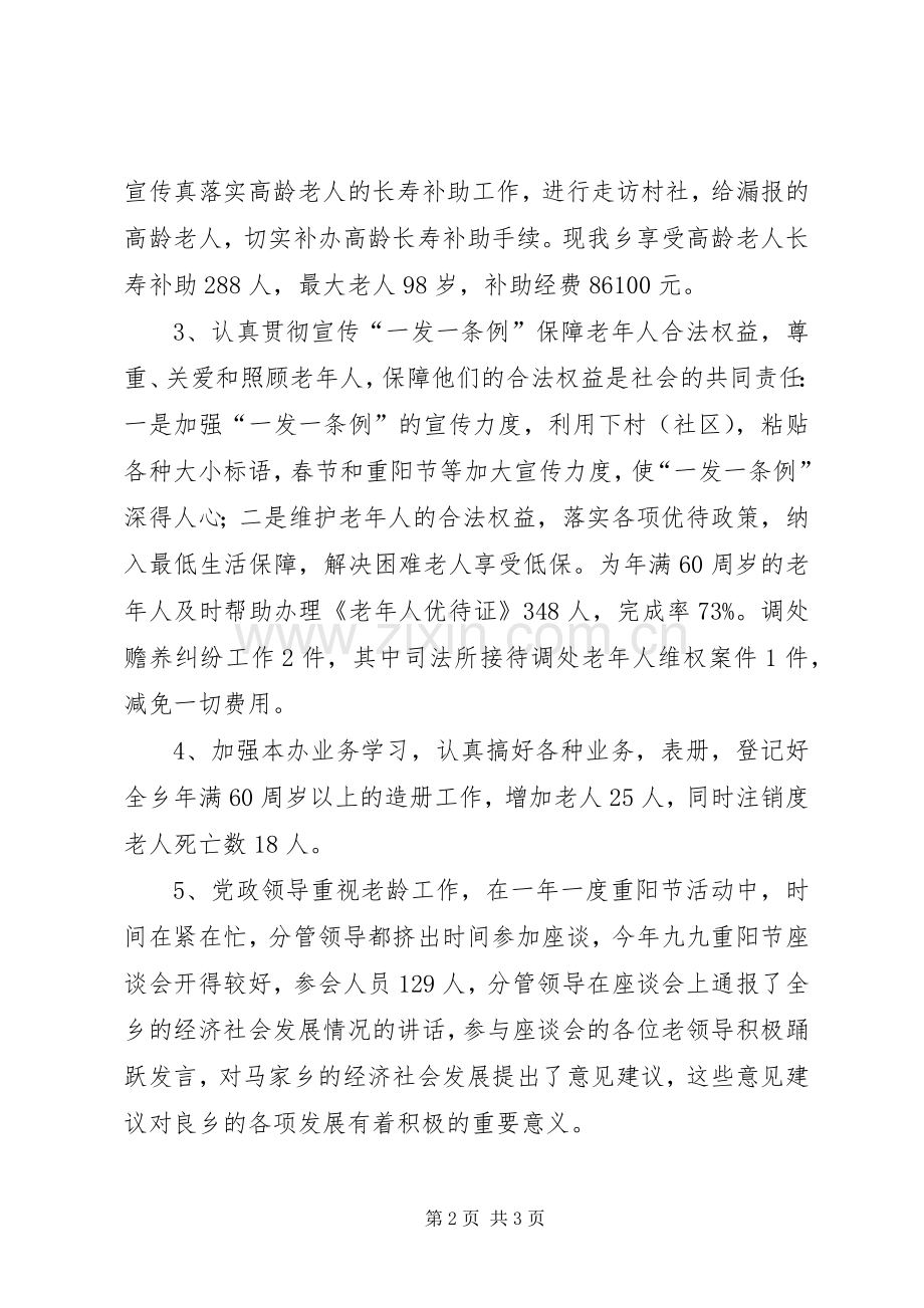 乡镇202X年老龄办工作总结.docx_第2页