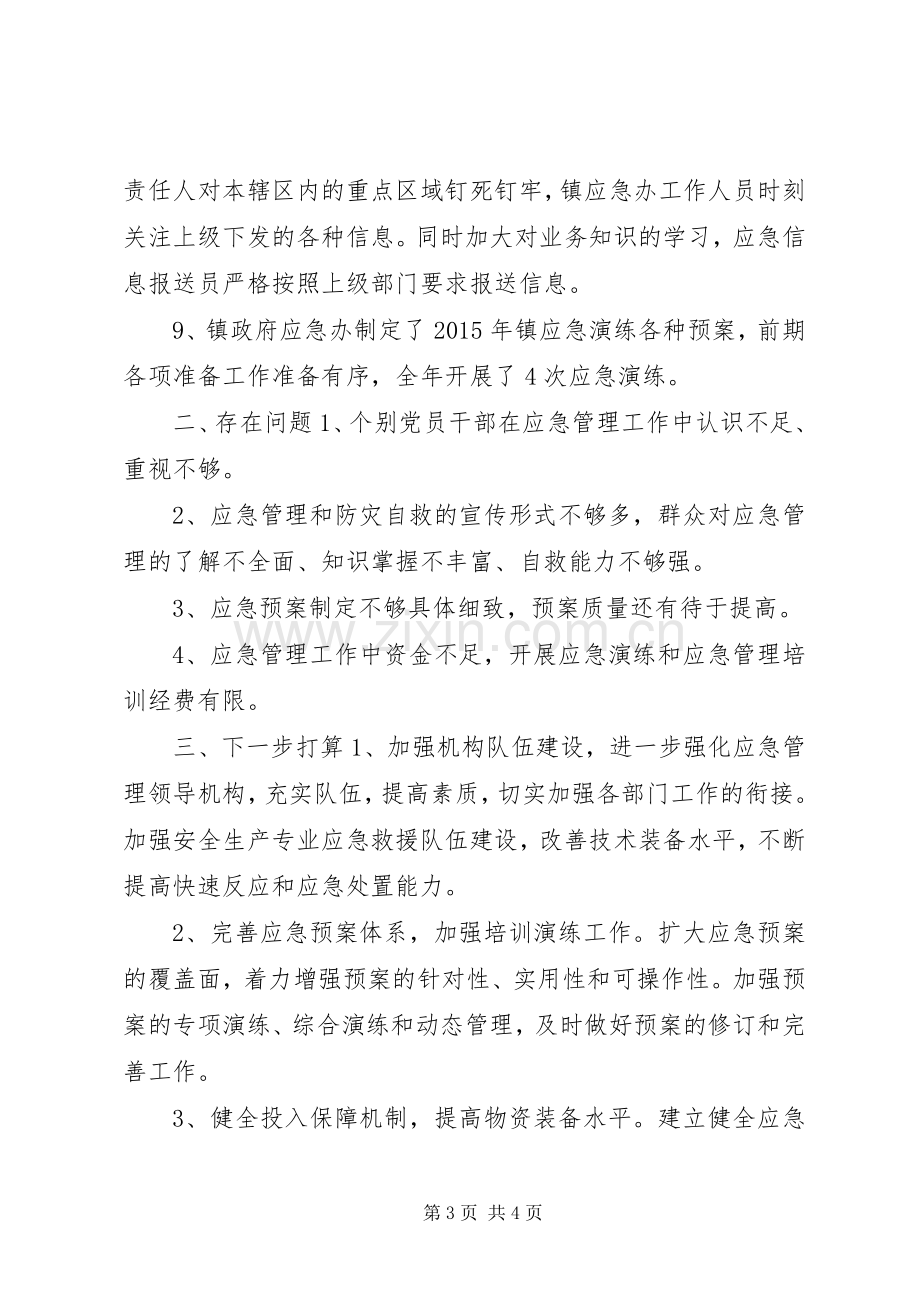 乡镇年度安全应急管理工作总结 .docx_第3页