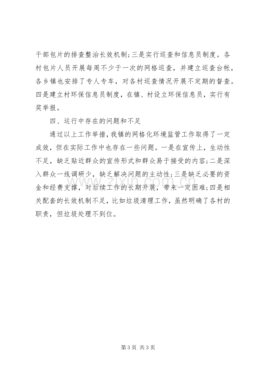 乡镇网格化环境监管工作总结 .docx_第3页