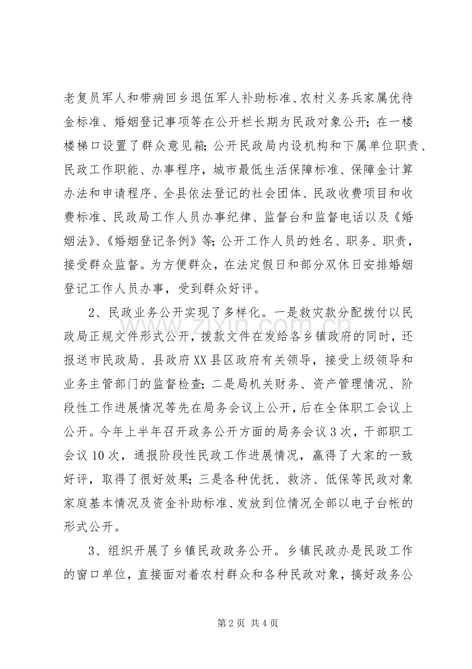 县上半年政务公开工作总结 .docx_第2页