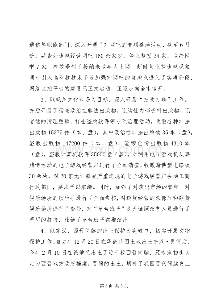 市文化局新闻出版版权局工作总结 .docx_第3页