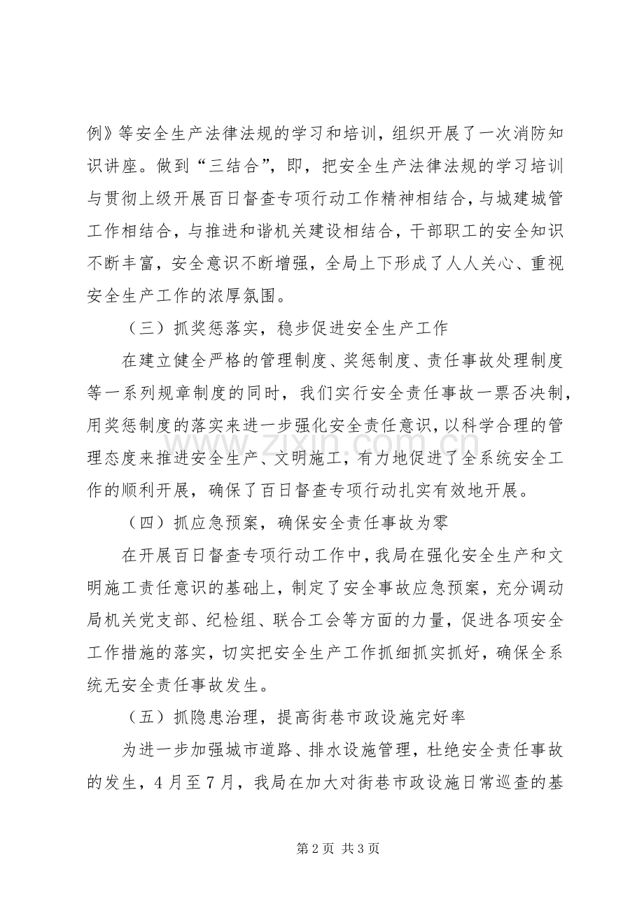 安全生产百日督查专项行动工作总结 .docx_第2页