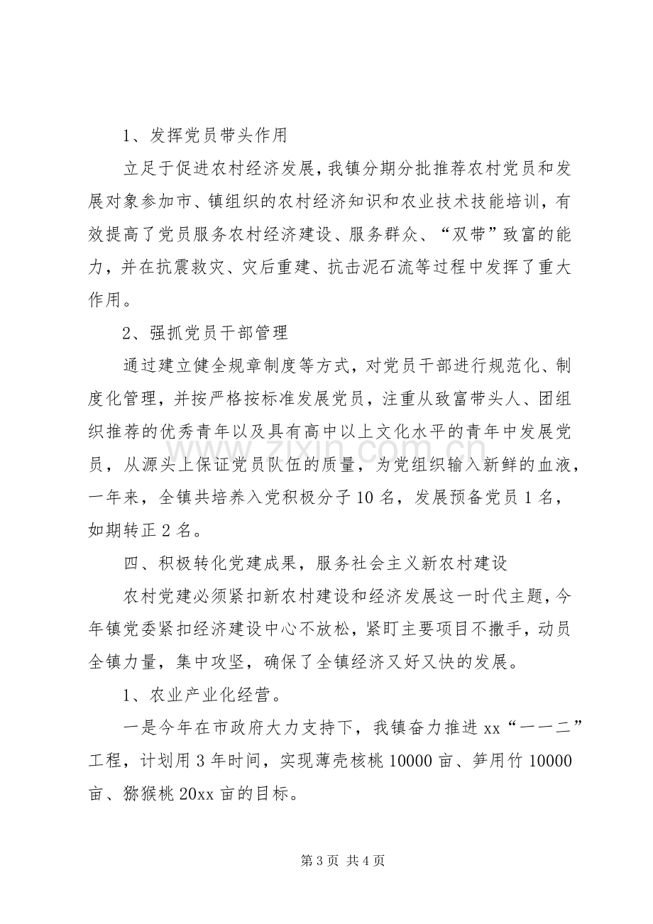 乡镇党建工作总结 .docx_第3页