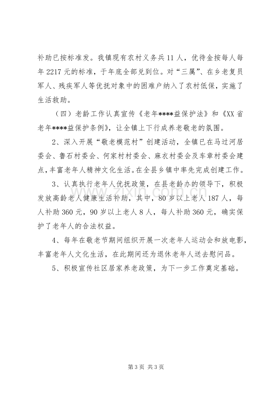 乡镇年度民政办工作总结 .docx_第3页