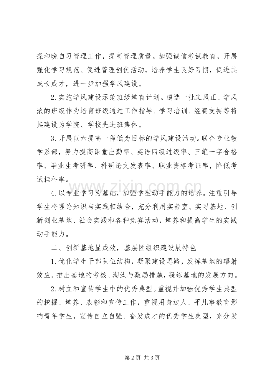 XX年团总支年度工作总结 .docx_第2页