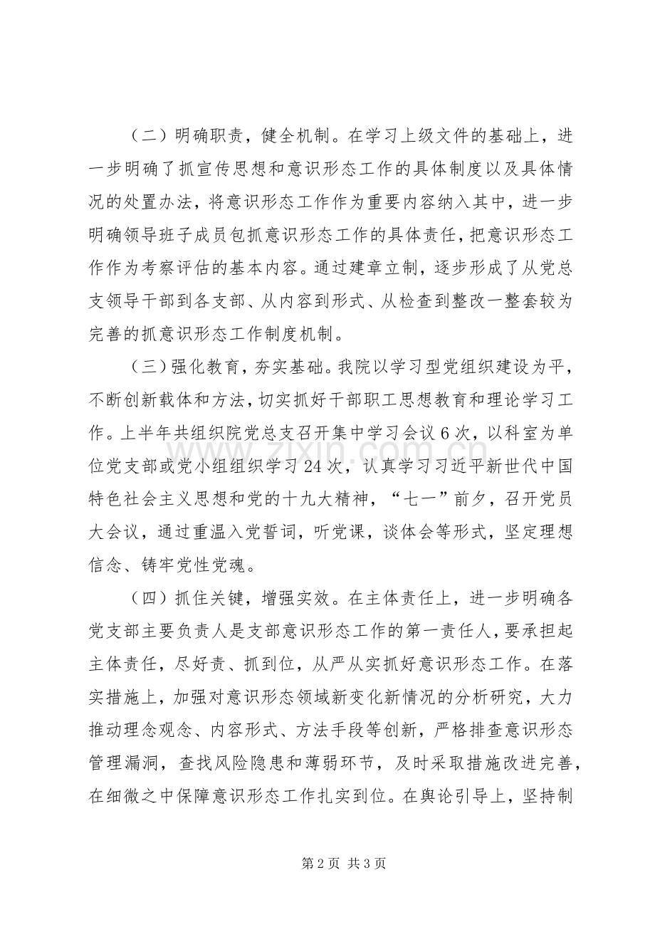 202X年我院宣传思想及意识形态工作总结.docx_第2页