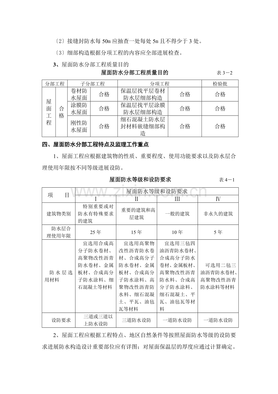 屋面防水分项工程质量监理实施细则（范本）.doc_第2页