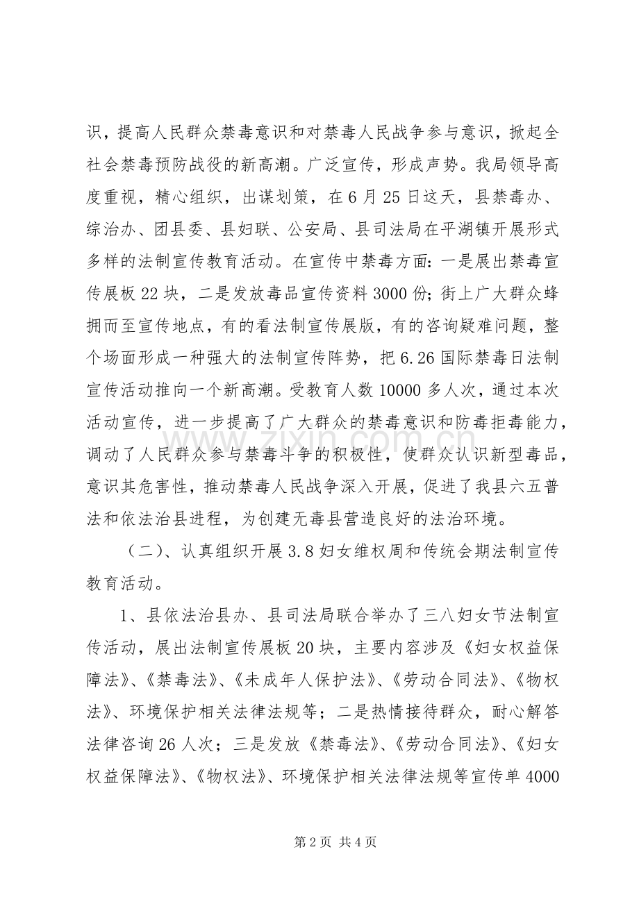 县司法局禁毒工作总结 .docx_第2页