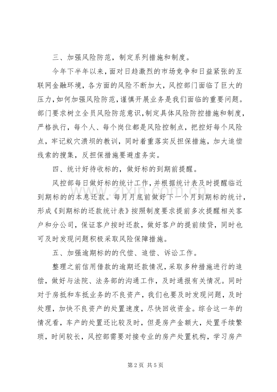 一周工作总结风控 .docx_第2页