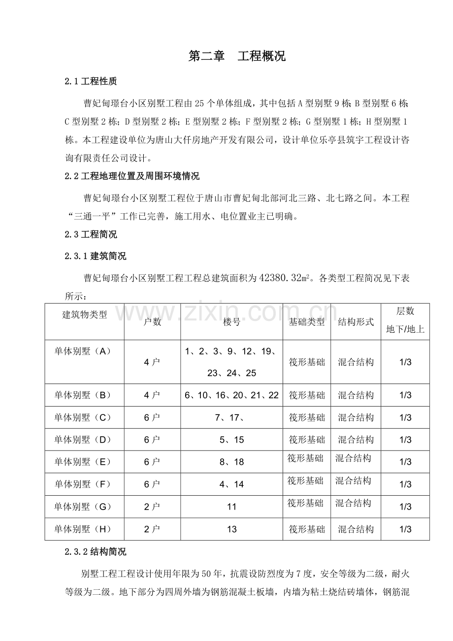 小区别墅施工组织设计.docx_第2页