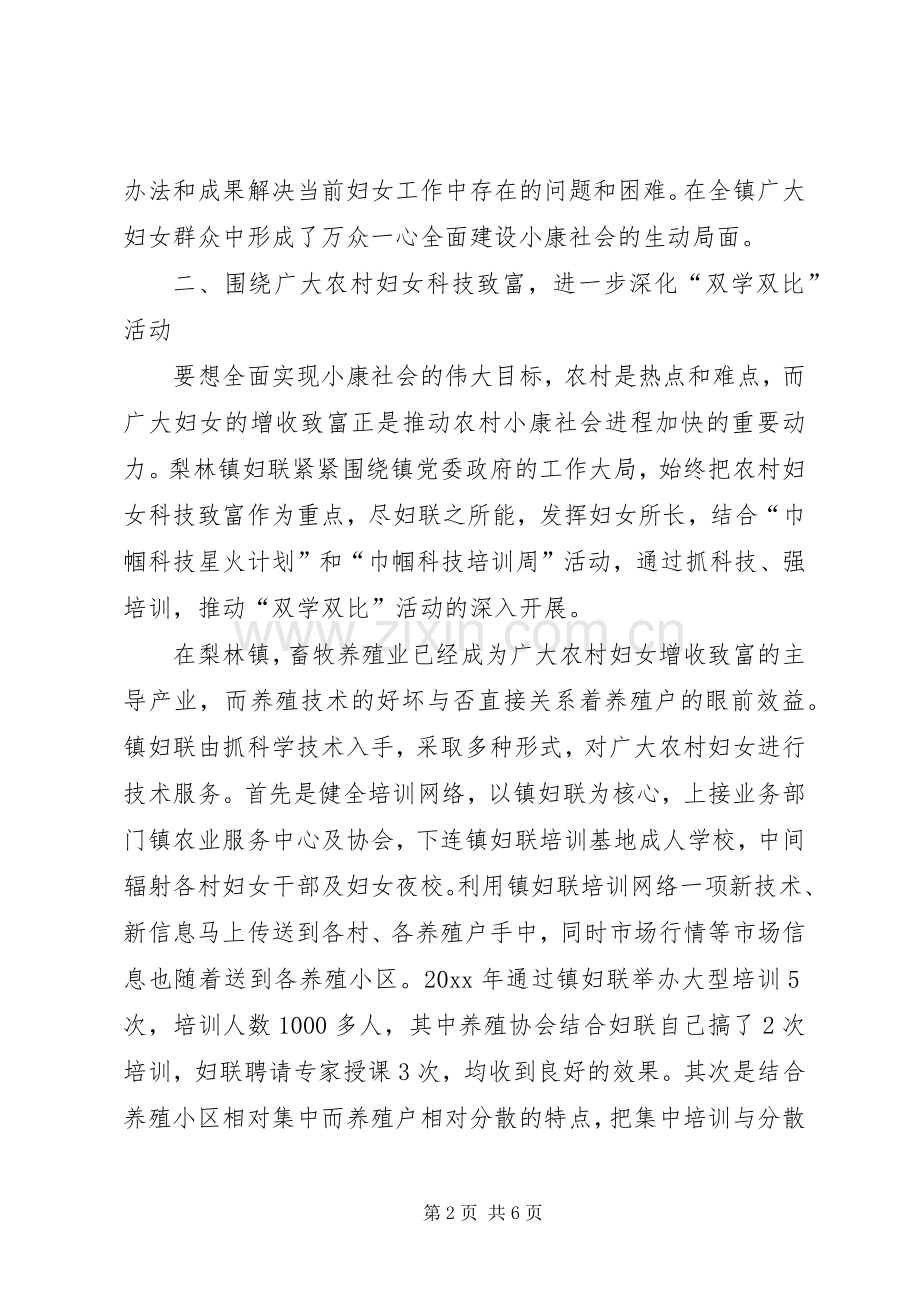 乡镇妇联工作总结 (22).docx_第2页