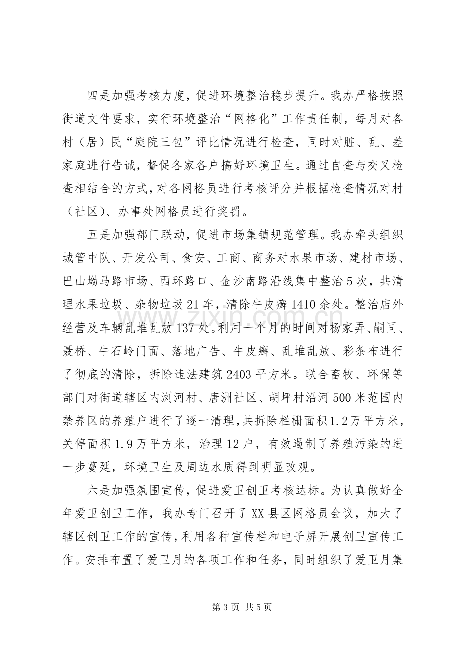 XX年环境整治办年终工作总结 .docx_第3页