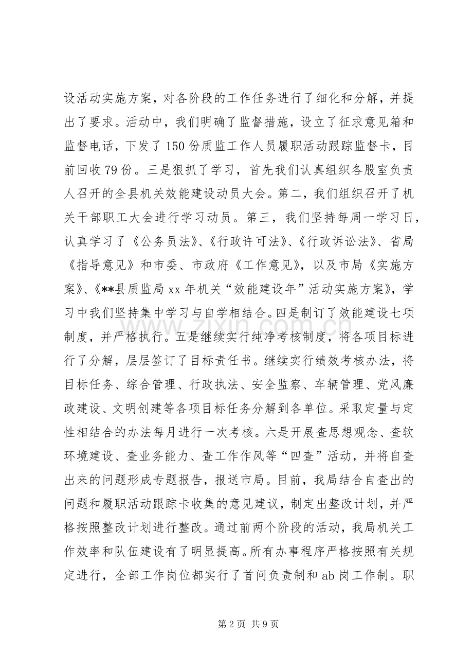 县XX年上半年工质量监督工作总结 .docx_第2页