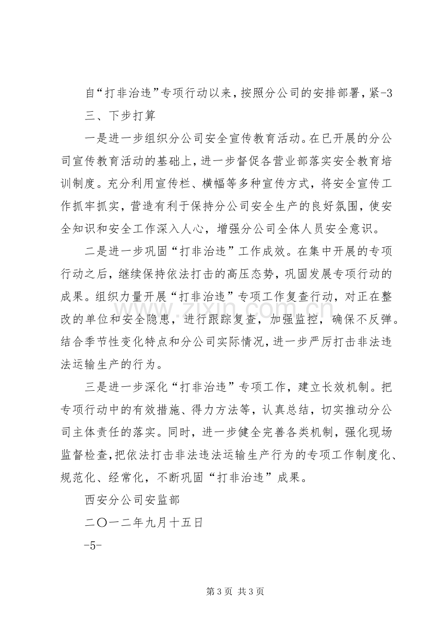 “打非治违”专项行动总结 .docx_第3页