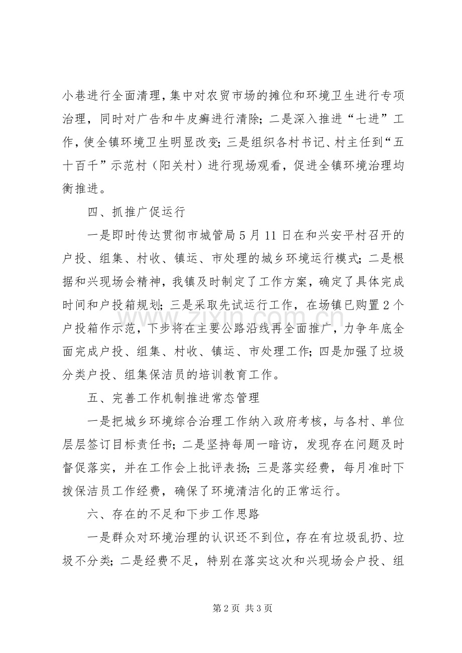 乡镇城乡环境综合治理工作总结 .docx_第2页