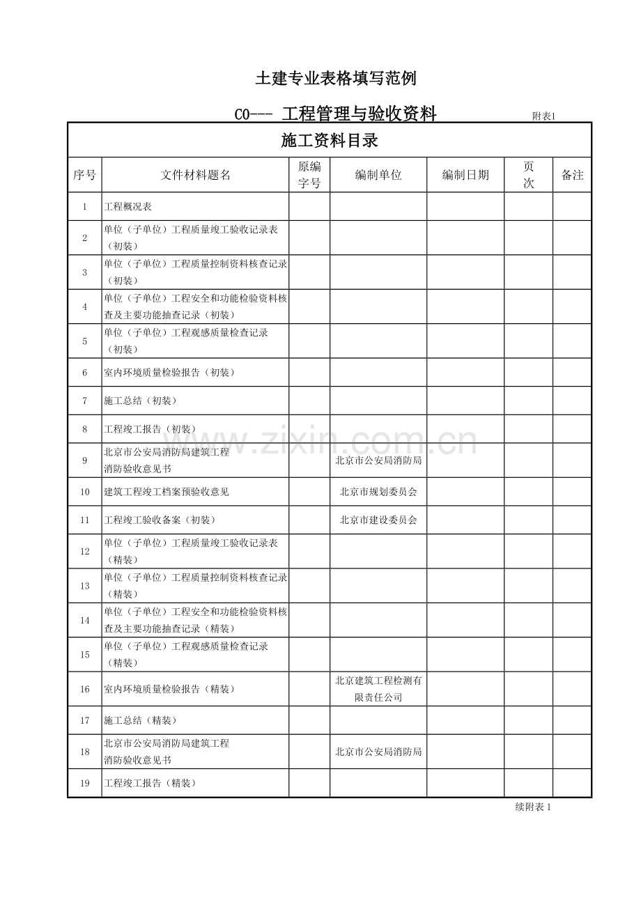 建筑工程资料表格填写范例.docx_第1页