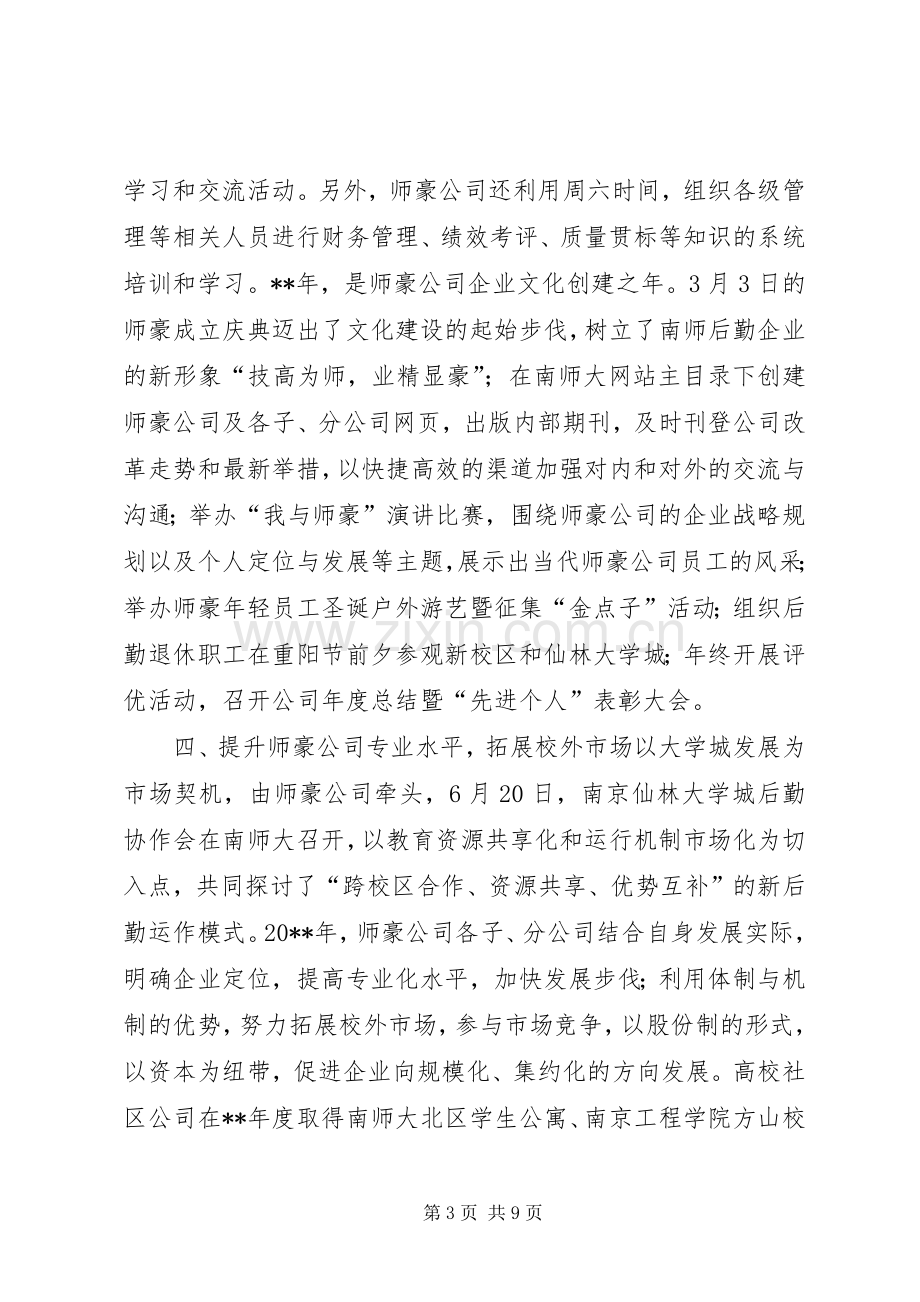 师豪公司20XX年度工作总结 .docx_第3页