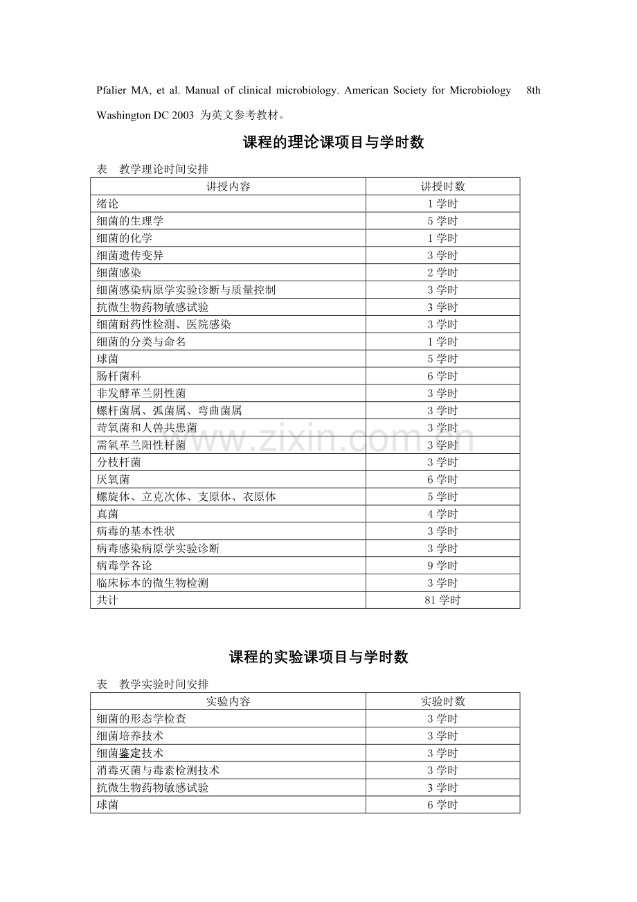 微生物学和微生物学检验教学大纲（适用于医学检验专业）课程.docx_第2页