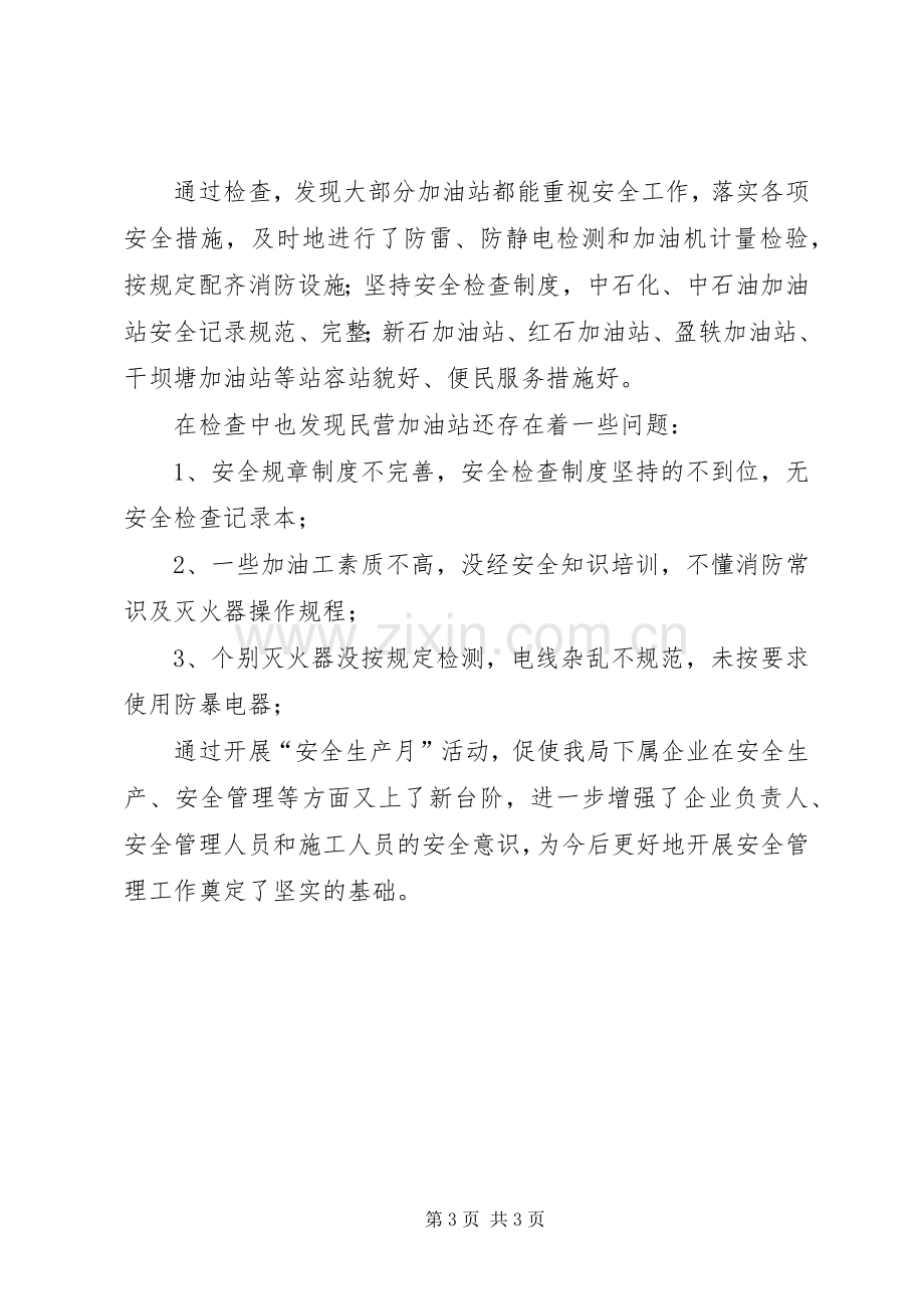 县发展和改革局安全生产月活动情况总结 .docx_第3页