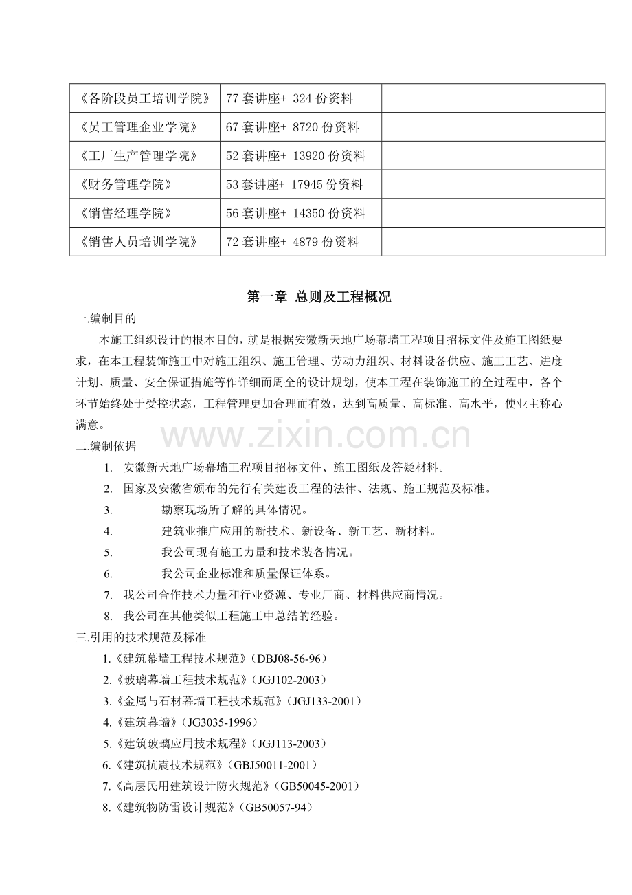 幕墙、外墙、外装饰工程施工组织设计.docx_第2页