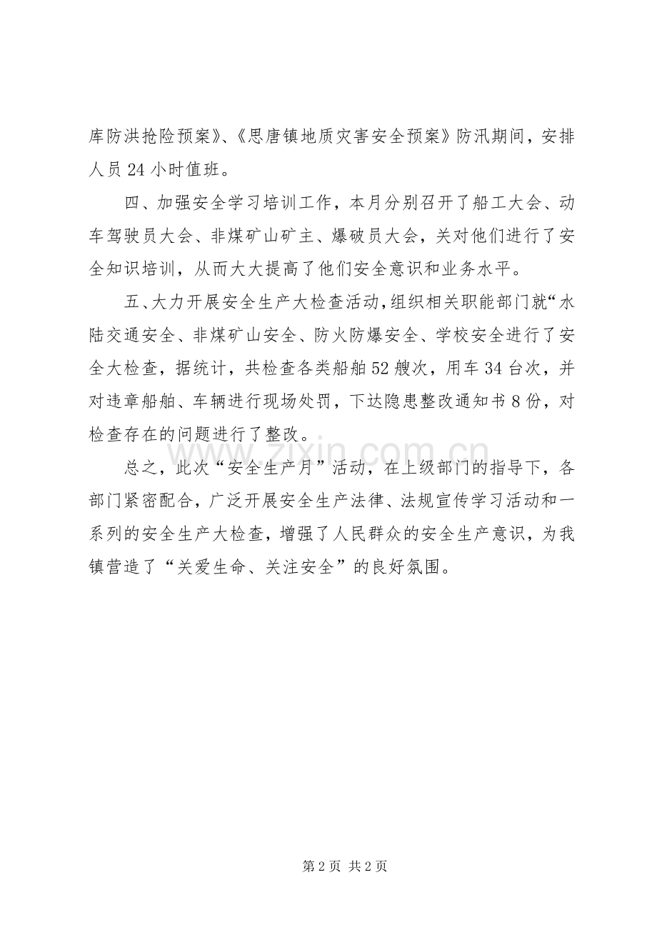 安全生产月总结 .docx_第2页