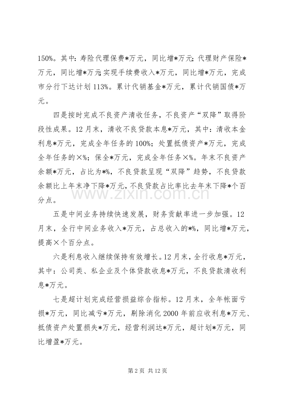 商业银行支行度工作总结 .docx_第2页